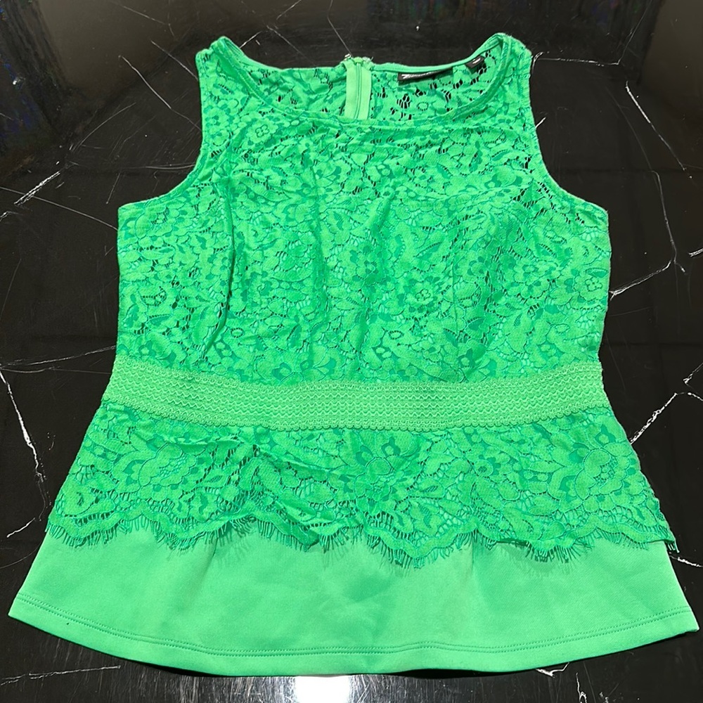 Like new small lime green business professional tank top